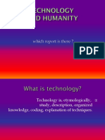 Technologie Et L’Humanité