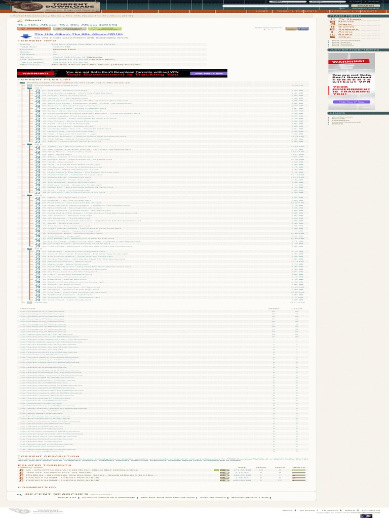 The Hits Album-The 80s Album (2019) Torrent Downloads - Download.