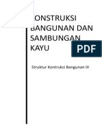 Konstruksi Bangunan Dan Sambungan Kayu: Struktur Kontruksi Bangunan III