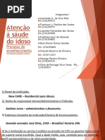 Atenção á Sáude Do Idoso