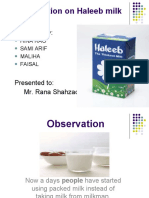 Presentation On Haleeb Milk: Presented by