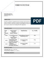 Curriculum Vitae: Rishabh Ishtwal