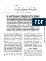 Effects of Food and Sucralfate On A Single Oral Dose of 500 Milligrams of Levofloxacin in Healthy Subjects