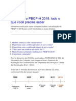 Atualização PBQP-H 2018
