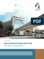 Qatar University Strategy (2018-2022) : From Reform To Transformation
