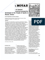 Seismic Response of Classical Monuments-A Numerical Perspective Developed at The Temple of Apollo in Bassae, Greece