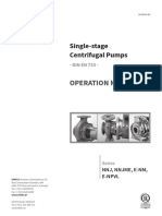 Operation Manual: Single-Stage Centrifugal Pumps