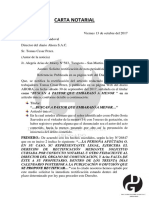 Carta Notarial, Jairo Daniel Garcia Vergara.