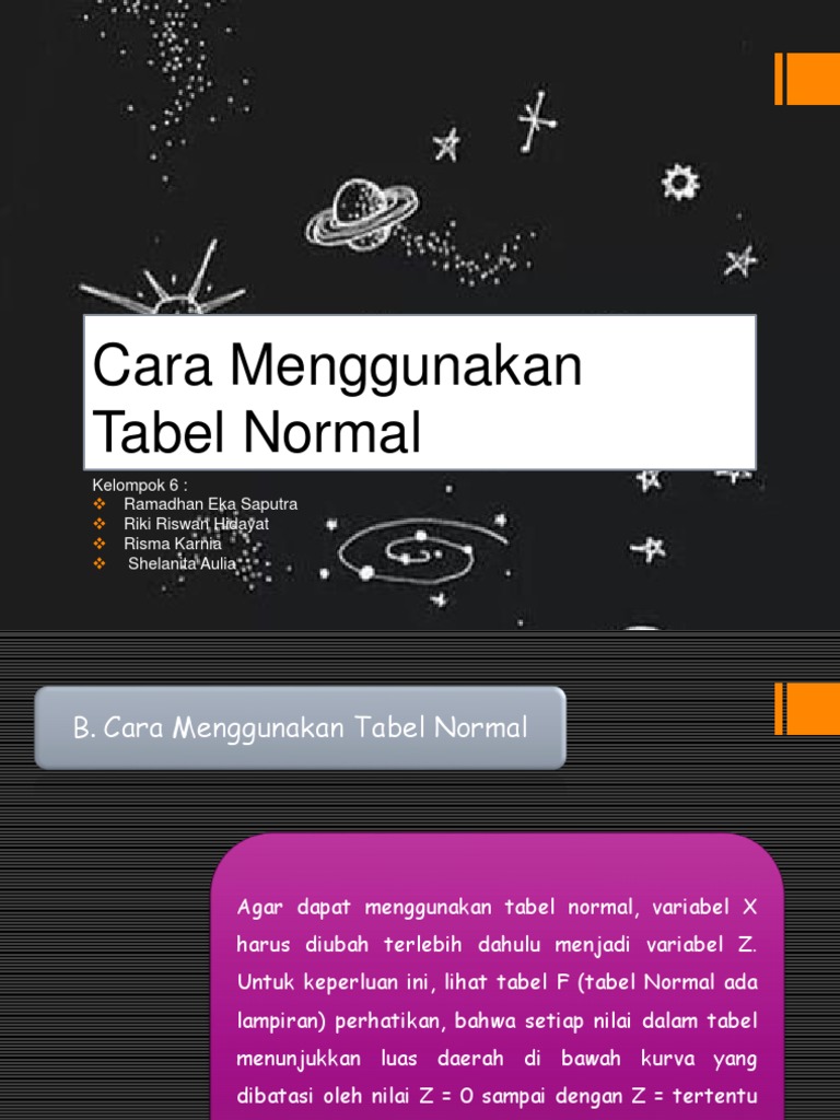 Panduan Penggunaan Tabel Normal | PDF