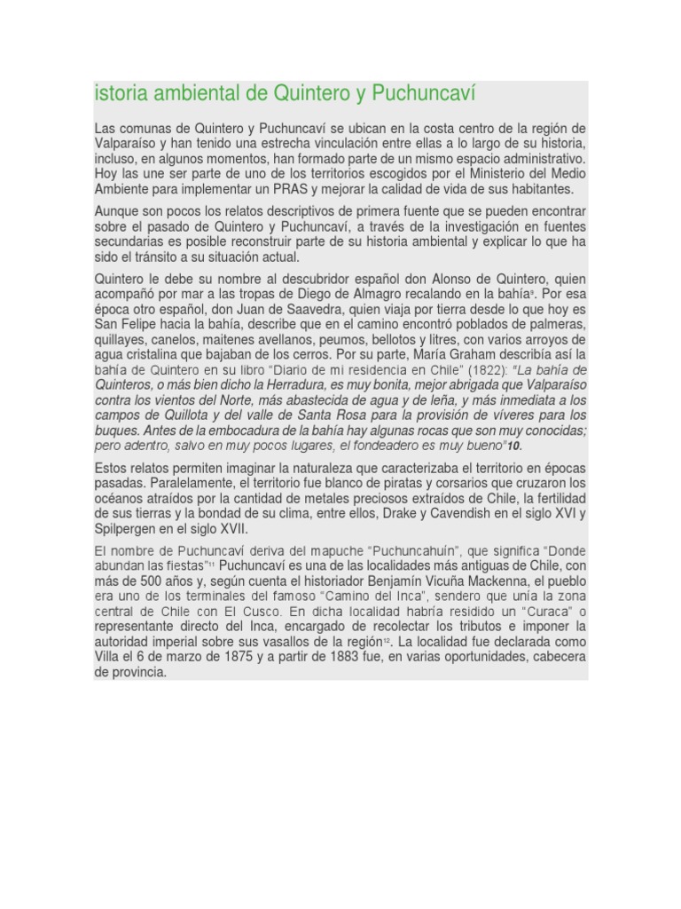 PDF) Genealogia de un desastre: La historia ambiental de una zona de  sacrificio en la bahía de Quintero, Chile. en libro: Pensamiento critico  latinoamericano.