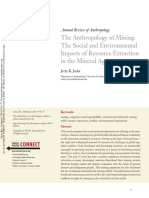 Jacka Anthropology of Mining PDF