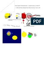 Examples of Student Work Solar System Preassessment