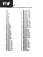 Numeros de 1 a 200 Con Letras