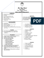 2nd Term Syllabus Class 8 2018 19