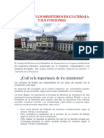 Cuáles Son Los Ministerios de Guatemala y Sus Funciones
