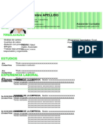 32 Curriculum Vitae Curioso Verde