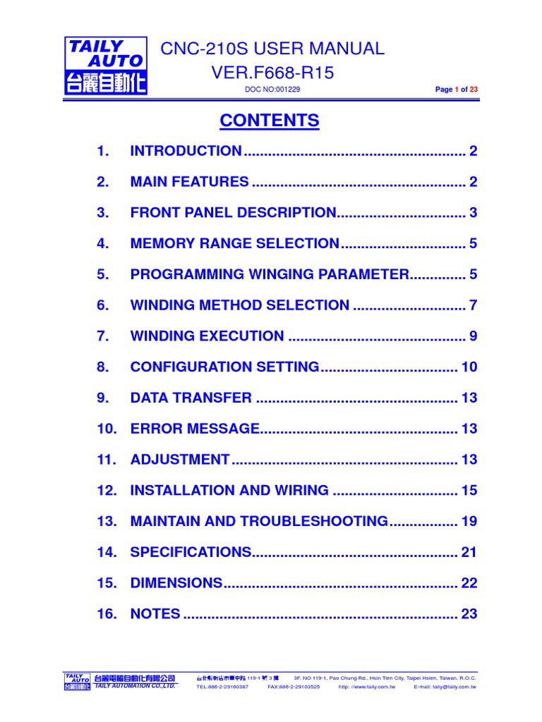 CNC-210S User Manual Overview | PDF | Parameter (Computer Programming ...