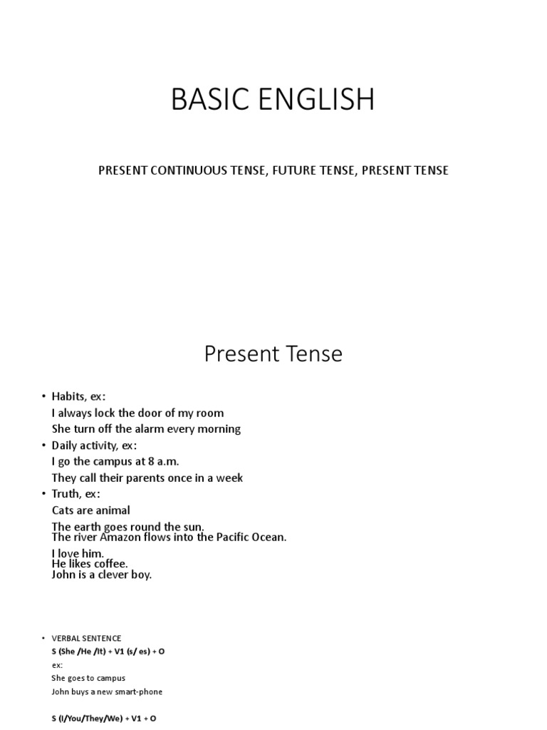 Future and Present Continuous Tense | PDF | Grammatical Tense ...