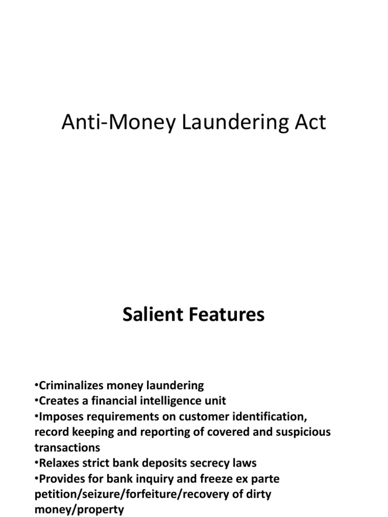 Overview of Anti-Money Laundering Act | PDF | Money Laundering | Public Law