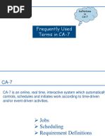 Frequently Used Terms in CA-7