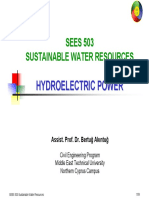 SEES 503 - 10 Hyroelectric Power