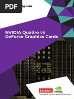 NVIDIA Quadro Vs GeForce Graphic Cards