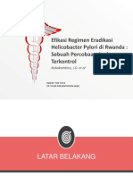 Efficacy of Helicobacter Pylori Eradication Regimens in Rwanda