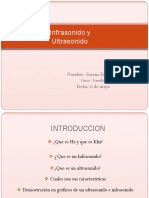 Infrasonido y Ultrasonido: Nombre:Susana Escobar A Fecha: 6 de Mayo