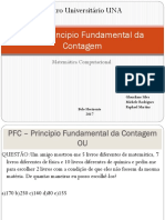 PFC - Principio Fundamental Da Contagem: Centro Universitário UNA