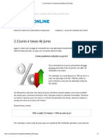 Juros e Taxas de Juros PDF