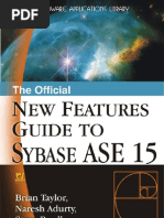 New Features Guide To Sybase Ase 15