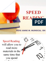 Speed Reading: Rose Anne M. Mungcal, RN