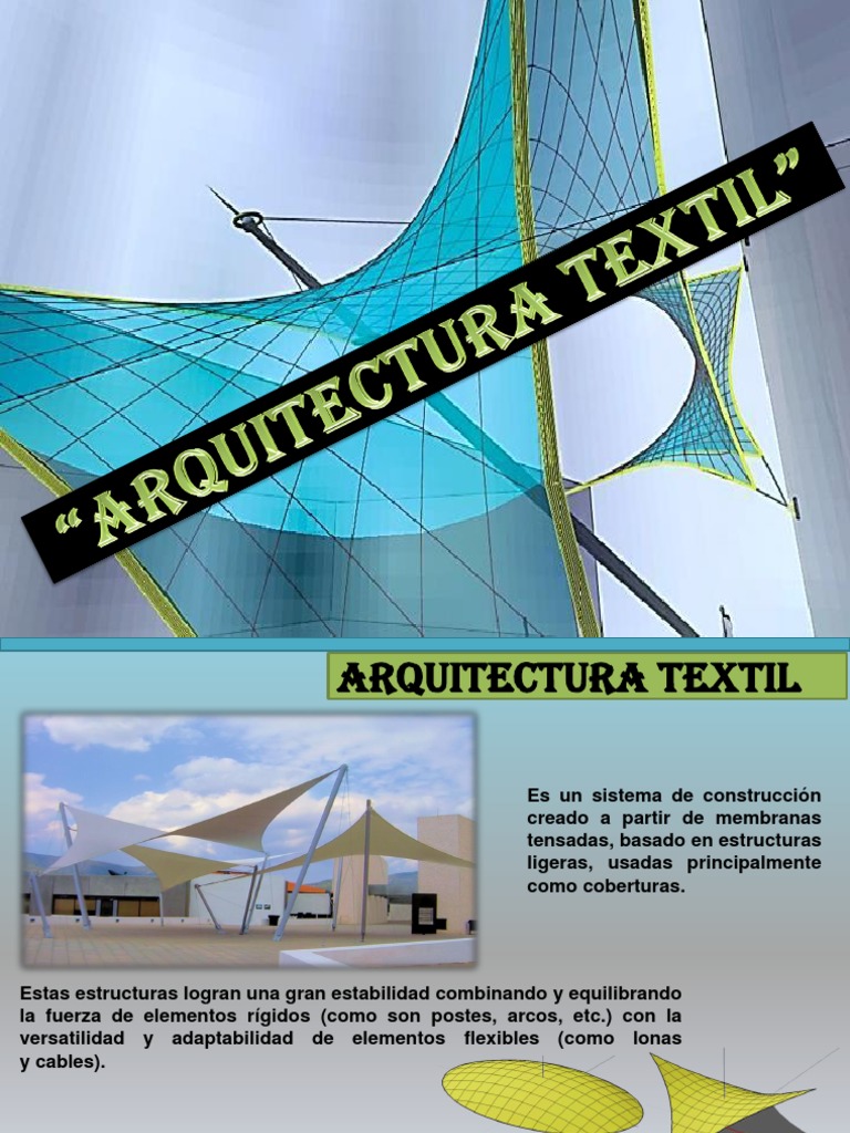 Arquitectura Textil | PDF | Ingeniería de Edificación | Naturaleza