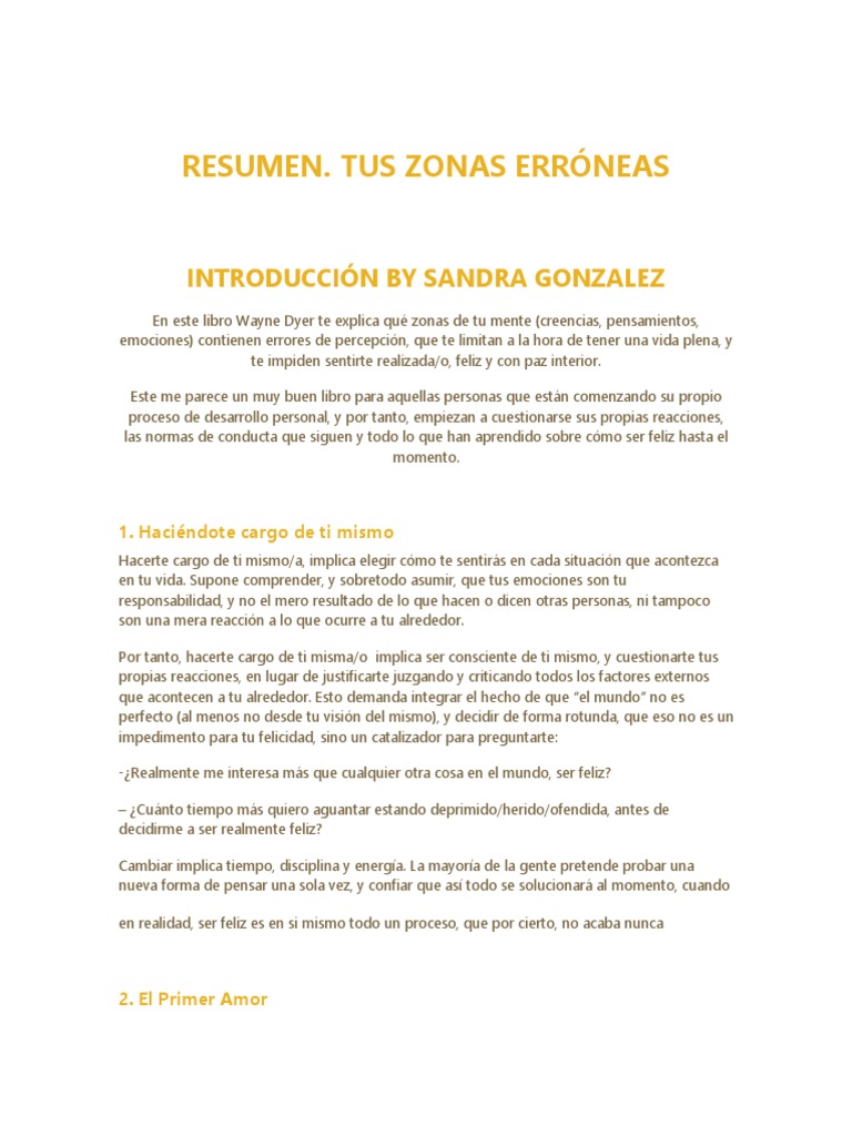 Tus Zonas Erroneas, PDF, Ira