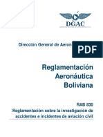 RAB - 830 Investigacion de Accidentes e Incidentes PDF