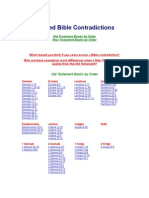 Alleged Bible Contradictions: Old Testament Books by Order