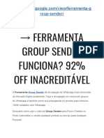 → GROUP SENDER Fernando Augusto 2019 | 92% OFF INACREDITÁVEL HOJE!