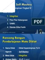 Agenda: Self Mastery: Diklat Kepemimpinan Tingkat IV Mata Diklat