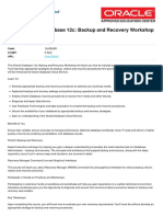 Oracle Database 12c Backup and Recovery Workshop Ed 2