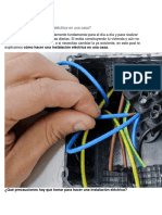 Cómo Hacer Una Instalación Eléctrica en Una Casa