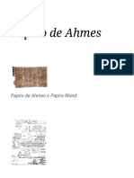 Papiro de Ahmes -  La Enciclopedia Libre
