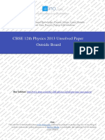 Physice 2013 Unsolved Paper Outside Delhi PDF