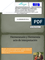 Hermeneuein y Hermeneia