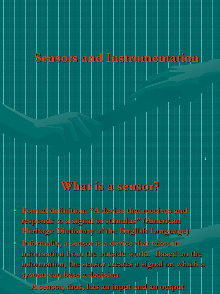 Sensors and Instrumentation PDF