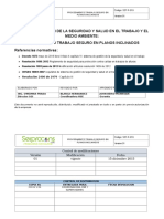 Procedimiento para Trabajaos en Planos Inclinados