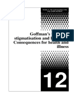 Goffmans Theory of Stigmatisation and La PDF