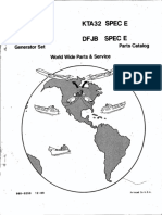 Kta32 Spece DFJB Spec E: Generator Set Parts Catalog World Wide Parts & Service