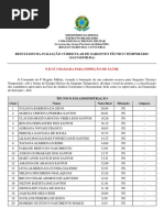 Resultado Avaliacao Curricular Stt 2018.1