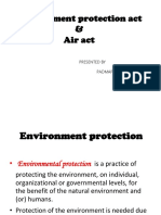 Environment Protection Act & Air Act: Presented by Padmapriya.G