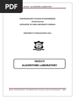 Algorithms Lab Manual